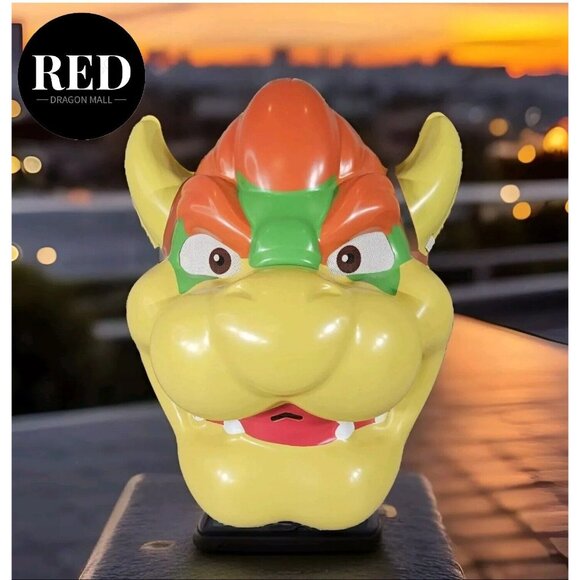 NINTENDO SUPER MARIO BROS BOWSER ADULT MASK COSPLAY HALLOWEEN COSTUME - Picture 2 of 7